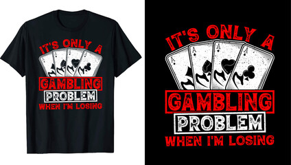 Poker Typography, Poker Lover, Gambling, Poker t shirt design, poker t-shirt personalized, Vector Artwork 