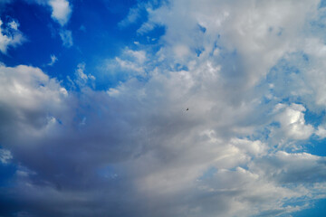 Obraz premium Abstract blue sky with clouds