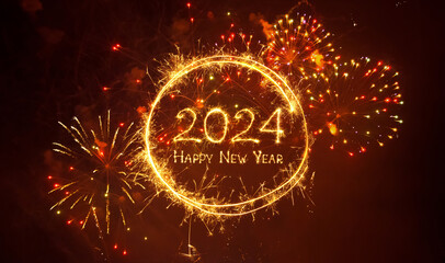Greeting card Happy New Year 2024 - 636427160