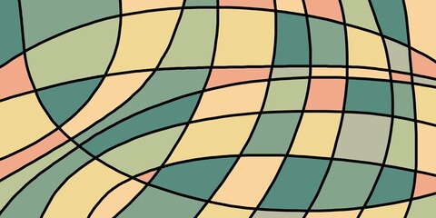 Colorful shape and movement concept, abstract background