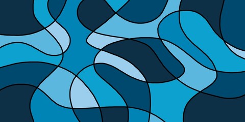 Colorful shape and movement concept, abstract background