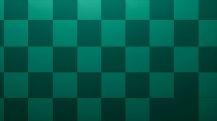 Checkerboard Pattern in Emerald Colors. Simple and Clean Background