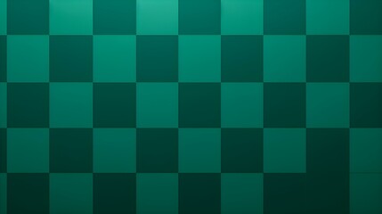 Checkerboard Pattern in Emerald Colors. Simple and Clean Background