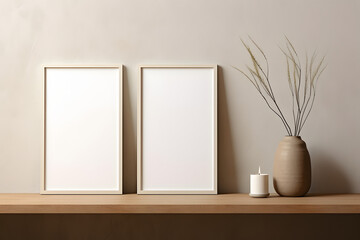 Frame Mockup - Serene Details, generative ai