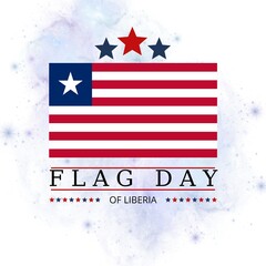 Premium Vector | Liberia flag  day abstract background