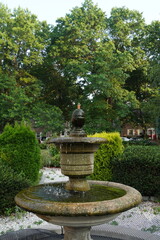 fountain in the garden