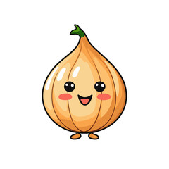 Garlic watercolor vector illustration, Vegetable isolated on transparent background, AI Generative