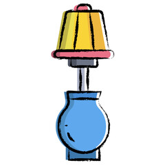 Hand drawn Table Lamp icon