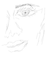 hand drawn sketch of a person