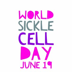 World sickle cell day June 19 national international 