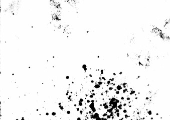 Abstract Black and white background with splash dot pattern hand drawn illustration