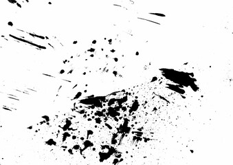 Abstract Black and white background with grunge hand drawn illustration
