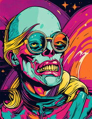 Halloween Monster - Zombie portrait