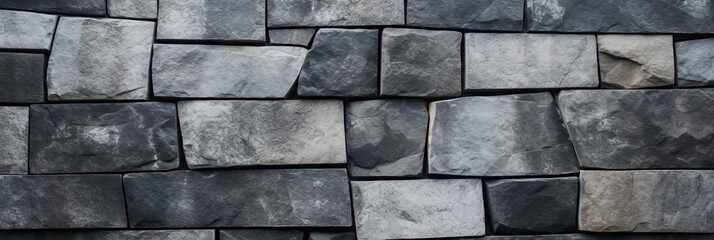 natural grey stones wall background texture
