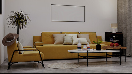 Modern apartment interior design