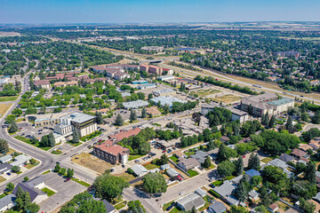Obraz premium Above the Horizon: Eastview, Saskatoon, Saskatchewan Panorama