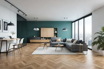 Fototapeta premium living room interior