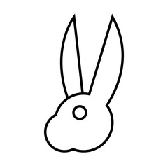 rabbit icon, sign, symbol in line style