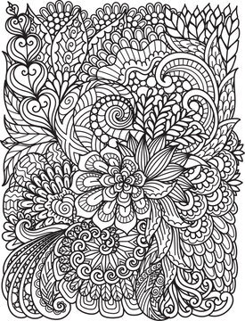 Vector Illustration Zentangle, Frame with School Supplies. Back To . Doodle  Drawing. Meditative Exercise. Coloring Book Stock Vector - Illustration of  holding, doodle: 79842538