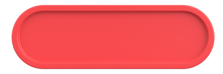 3D button. Empty button. 3D illustration.