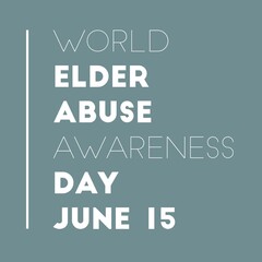 World elder abuse awareness day June 15 national international 