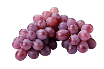 Fototapeta premium red grapes bunch isolated on white background. Generative AI