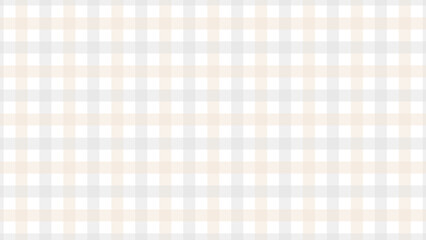 Beige and grey plaid fabric texture as a background
