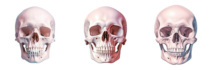 a skull against a transparent background