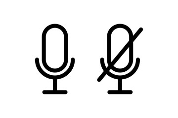 Microphone icon. Vector mic icons.