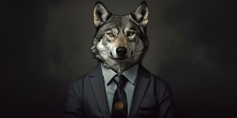 Animal in office suit