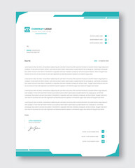 Modern business and corporate letterhead template
