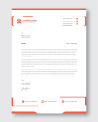 Modern business and corporate letterhead template