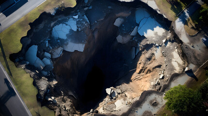 Sinkhole, geological phenomenon 