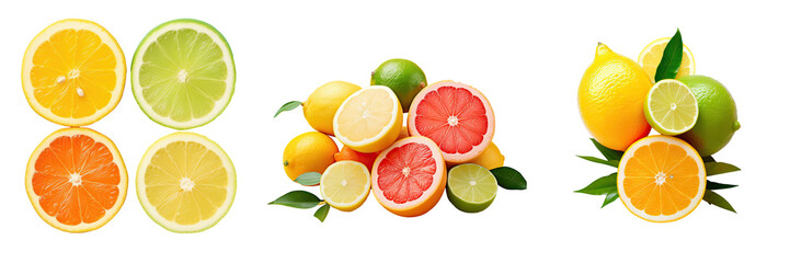 Citrus fruits like lemon lime and orange are fresh and tangy