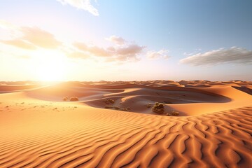 Naklejka premium The desert , with blue sky