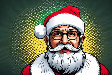Portrait of Santa with glasses - 636462136