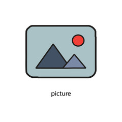 picture vector type icon