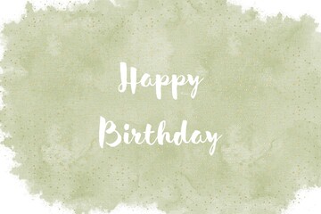green texture surface, wallpaper with text happy birthday 