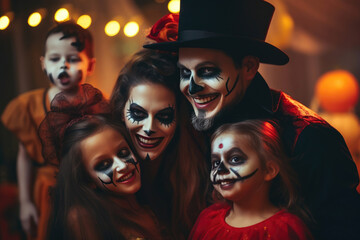 Enchanting Halloween Affair: Family Dressed Up for Fun