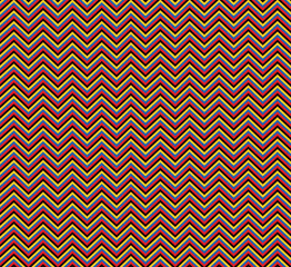Beautiful colored ancient zig zag seamless pattern based on indigenous art