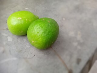 lime on the table