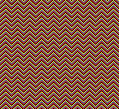 Beautiful colored ancient zig zag seamless pattern based on indigenous art © Alejandro Bernal