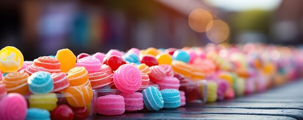 Fototapeta na wymiar Unique colorful candy