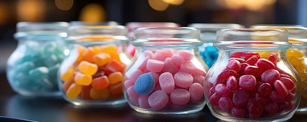 Foto auf Leinwand Unique colorful candy © maretaarining