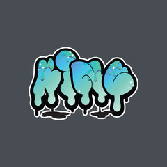 graffiti lettering typography art illustration