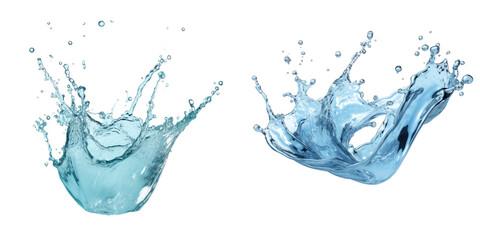 Isolated water splash with clipping path