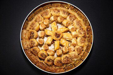 Traditional Syrian Lebanese sweets known as baklava