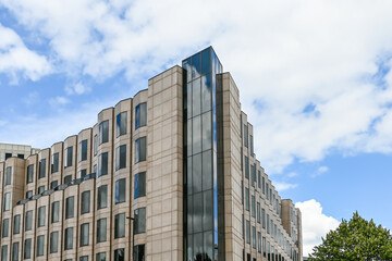 Fototapeta premium London, UK, 13 August 2023: Modern buildings in office district 