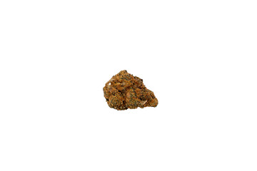 a nugget of weed on a transparent background 