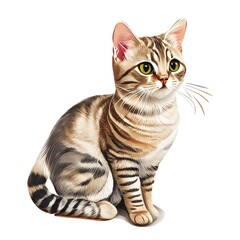 cat isolated on white background